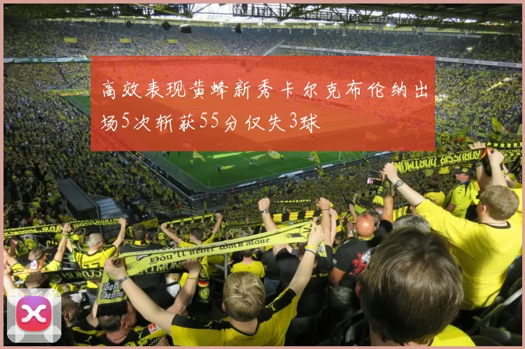 高效表现黄蜂新秀卡尔克布伦纳出场5次斩获55分仅失3球